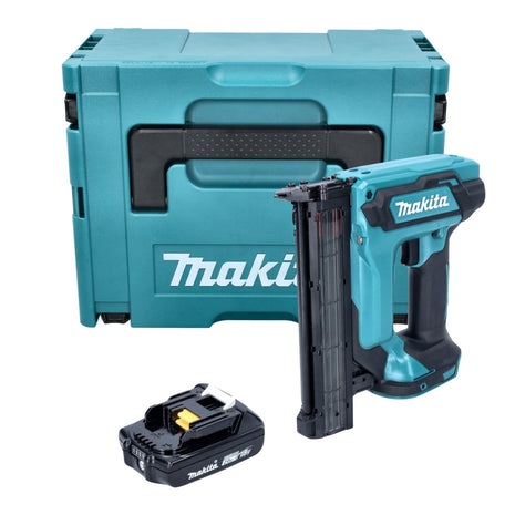 Makita DFN 350 A1J Cloueuse Sans Fil 18 V 15 - 35 mm + 1x batterie rechargeable 2,0 Ah + Makpac - sans kit chargeur