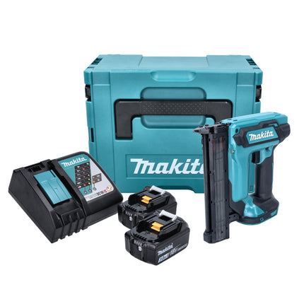 Makita DFN 350 RFJ gwoździarka akumulatorowa 18 V 15 - 35 mm + 2x akumulator 3,0 Ah + ładowarka + Makpac