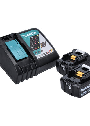 Makita DFN 350 RFJ cloueur sans fil 15 - 35mm - 18V + 2x Batteries 3,0 Ah + Chargeur + Coffret Makpac