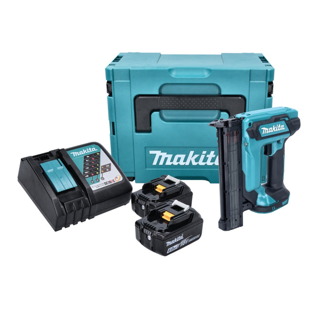 Makita DFN 350 RGJ gwoździarka akumulatorowa 18 V 15 - 35 mm + 2x akumulator 6,0 Ah + ładowarka + Makpac