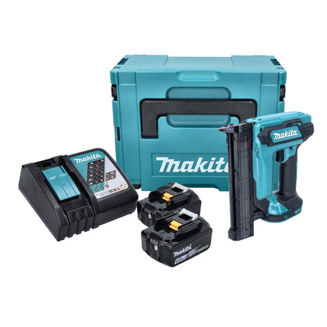 Makita DFN 350 RGJ gwoździarka akumulatorowa 18 V 15 - 35 mm + 2x akumulator 6,0 Ah + ładowarka + Makpac