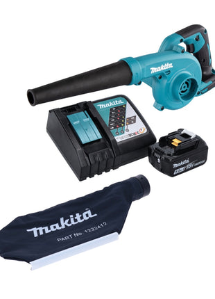 Makita DUB 185 RT1 Akku Laubbläser Gebläse 18 V + 1x Akku 5,0 Ah + Ladegerät + Fangsack