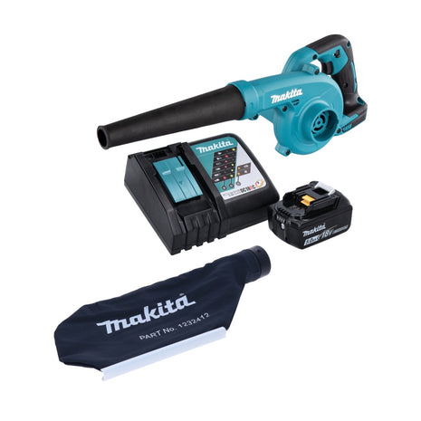 Makita DUB 185 RT1 Akku Laubbläser Gebläse 18 V + 1x Akku 5,0 Ah + Ladegerät + Fangsack