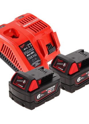 Milwaukee M18 FIWF12-602 FC Akku Schlagschrauber 18 V 300 Nm 1/2" Brushless + 2x Akku 6,0 Ah + Ladegerät