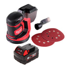 Milwaukee M18 BOS125-601 Akku Exzenterschleifer 18 V 125 mm + 1x Akku 6,0 Ah - ohne Ladegerät