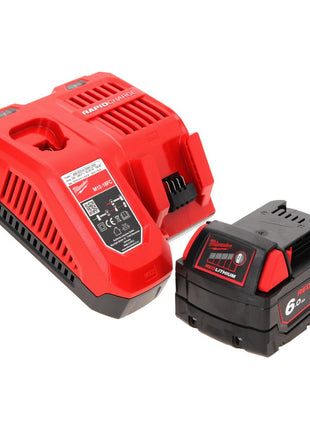 Milwaukee M18 BOS125-601 FC Akku Exzenterschleifer 18 V 125 mm + 1x Akku 6,0 Ah + Ladegerät