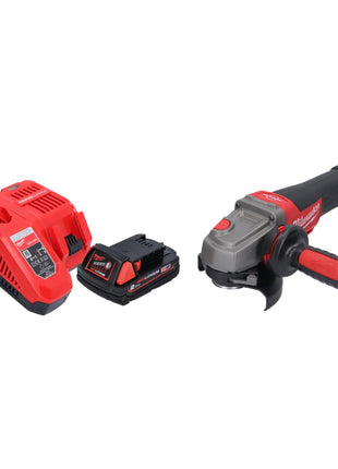 Milwaukee M18 CAG115XPDB-201 Akku Winkelschleifer 18 V 115 mm Brushless + 1x Akku 2,0 Ah + Ladegerät