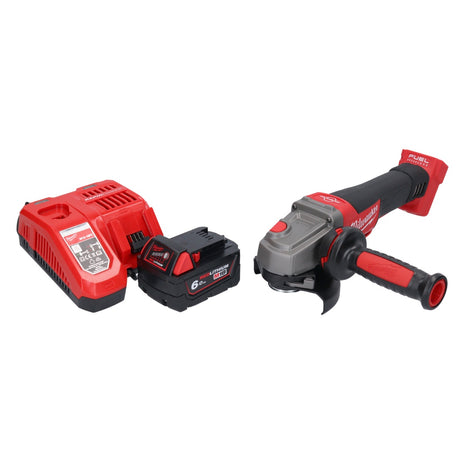 Milwaukee M18 CAG115XPDB-601 Akku Winkelschleifer 18 V 115 mm Brushless + 1x Akku 6,0 Ah + Ladegerät