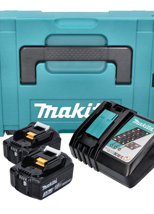 Makita Power Source Kit 18 V ( 197952-5 ) mit 2x BL 1830 B Akku 3,0 Ah + DC 18 RC Ladegerät + Makpac