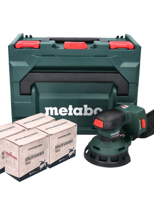 Metabo SXA 18 LTX 125 BL akumulatorowa szlifierka oscylacyjna 18 V 125 mm ( 600146840 ) bezszczotkowa + 4x zestaw szlifierski Toolbrothers TURTLE + metaBOX - bez akumulatora, bez ładowarki