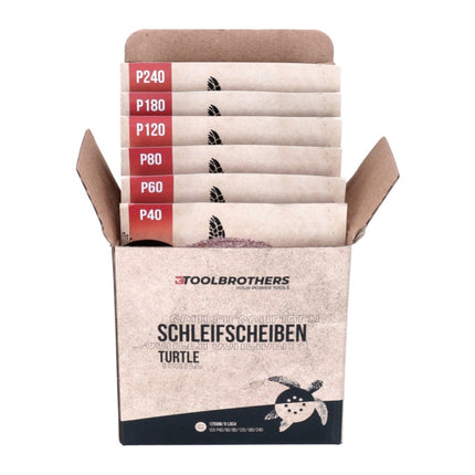 Szlifierka oscylacyjna mimośrodowa Metabo FSX 200 Intec 240 W 125 mm + 2x zestaw szlifierski Toolbrothers TURTLE + walizka