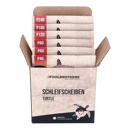 Szlifierka oscylacyjna mimośrodowa Metabo FSX 200 Intec 240 W 125 mm + 4x zestaw szlifierski Toolbrothers TURTLE + walizka