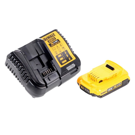 DeWalt DCS 571 D1 Akumulatorowa pilarka tarczowa 18 V 115 mm bezszczotkowa + 1x akumulator 2,0 Ah + ładowarka + TSTAK