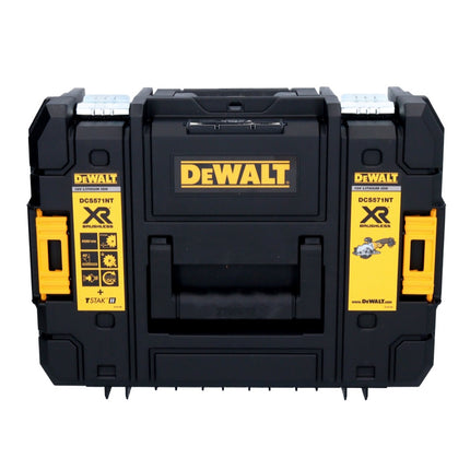 Akumulatorowa pilarka tarczowa DeWalt DCS 571 D2 18 V 115 mm bezszczotkowa + 2x akumulator 2,0 Ah + ładowarka + TSTAK