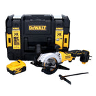 Akumulatorowa pilarka tarczowa DeWalt DCS 571 18 V 115 mm bezszczotkowa + 1x akumulator 5,0 Ah + TSTAK - bez ładowarki