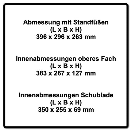 Festool Systainer T-LOC SYS-COMBI 2 Werkzeugkoffer ( 200117 ) 396 x 296 x 270 mm - Toolbrothers