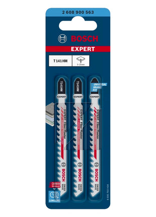 Bosch EXPERT Fiber Plaster T 141 HM Stichsägeblatt 100 mm 3 Stk. ( 2608900563 ) Carbide Technology