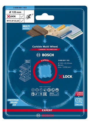 Bosch Expert Carbide Multi Wheel X-LOCK Trennscheibe ( 2608901193 ) 125 mm x 22,23 mm