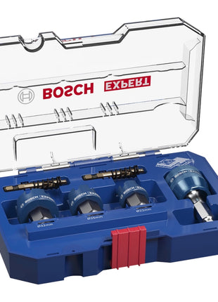 Bosch Expert Sheet Metal Lochsägen Set 6 tlg. 22 / 25 / 32 x 40 mm ( 2608900502 ) Carbide Technology für Dreh- und Schlagbohrer