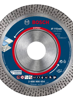 Bosch EXPERT HardCeramic Diamant Trennscheibe 115 x 22,23 mm 1 Stk. ( 2608900654 ) Diamond Technology