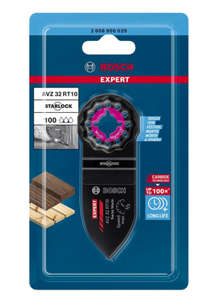 Bosch Expert AVZ 32 RT10 Doigt abrasif Starlock 32 x 50 mm (2608900039) Technologie Carbure pour outils multifonctions