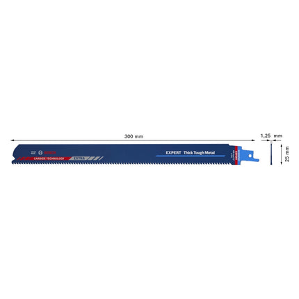 Bosch EXPERT Thick Tough Metal S 1255 CHC Brzeszczot do piły szablastej 300 mm 10 szt. ( 2608900372 ) Carbide Technology
