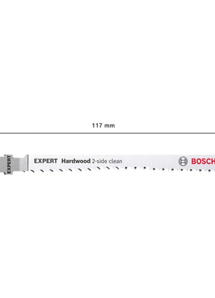 Bosch EXPERT Hardwood 2 side clean T 308 BFP Stichsägeblatt 117 mm 25 Stk. ( 2608901181 ) Bi-Metall