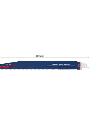 Bosch Expert S 1256 XHM Lames de scie sabre multi-matériaux 300 mm - 10 pièces (2608900395)