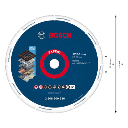 Bosch Expert Diamond Metal Wheel Trennscheibe 230 x 22,23 mm ( 2608900536 ) Diamond Technology
