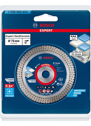 Bosch Expert Hard Ceramic 76 mm Diamanttrennscheibe 76 x 1,5 x 10 mm ( 2608900652 ) Diamond Technology - Nachfolger von 2608615020