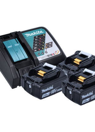 Kit combinado de batería Makita DLX 2127 J1 Taladro a batería DDF 482 Z + llave de impacto a batería DTD 152 + 3x batería 3.0 Ah + cargador + Makpac