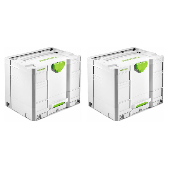 Festool Systainer T-LOC SYS-COMBI 3 Werkzeugkoffer 2 Stk. ( 2x 200118 ) 396 x 296 x 322 mm - Toolbrothers