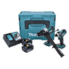 Makita DLX 2005 MJ Akku Combo Kit DHP 458 Akku Schlagbohrschrauber + DTD 146 Akku Schlagschrauber + 2x Akku 4,0 Ah + Ladegerät + Makpac