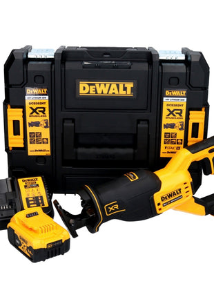 DeWalt DCS 382 P1T Akku Reciprosäge Säbelsäge 18 V Brushless + 1x Akku 5,0 Ah + Ladegerät + TSTAK