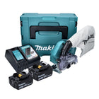 Makita DCC 500 RTJ Akku Diamantschneider 18 V 125 mm Brushless + 2x Akku 5,0 Ah + Ladegerät + Makpac - Toolbrothers