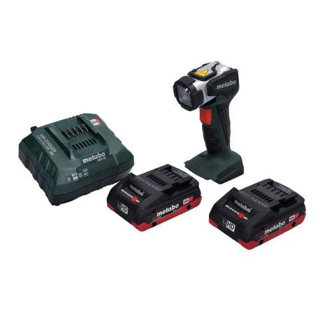 Metabo ULA 14,4 - 18 LED Akku Handscheinwerfer 18 V 280 lm + 2x Akku 4,0 Ah + Ladegerät