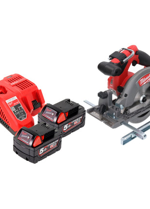 Milwaukee M18 CCS55-502 Akku Handkreissäge 18 V 165 mm + 2x Akku 5,0 Ah + Ladegerät - Toolbrothers