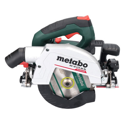 Metabo KS 18 LTX 66 BL Akumulatorowa pilarka tarczowa 18 V 165 mm + 2x akumulator 4,0 Ah + ładowarka + prowadnica + metaBOX