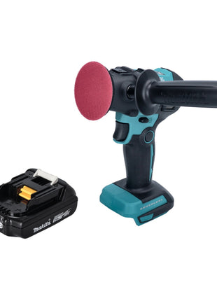 Makita DPV 300 A1 Akku Schleifer Polierer 18 V 50 / 80 mm Brushless + 1x Akku 2,0 Ah - ohne Ladegerät