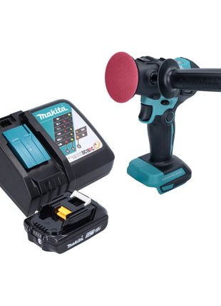 Makita DPV 300 RA1 Akku Schleifer Polierer 18 V 50 / 80 mm Brushless + 1x Akku 2,0 Ah + Ladegerät