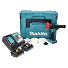 Makita DPV 300 RAJ Akku Schleifer Polierer 18 V 50 / 80 mm Brushless + 2x Akku 2,0 Ah + Ladegerät + Makpac