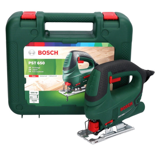 Wyrzynarka Bosch PST 650 o mocy 500 W z uchwytem SDS ( 06033A0700 ) + walizka