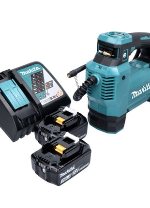 Compresor de batería Makita DMP 181 RF 18 V 11,1 bar + 2x baterías 3,0 Ah + cargador