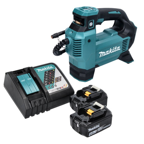 Makita DMP 181 RM Akku Kompressor 18 V 11,1 bar + 2x Akku 4,0 Ah + Ladegerät