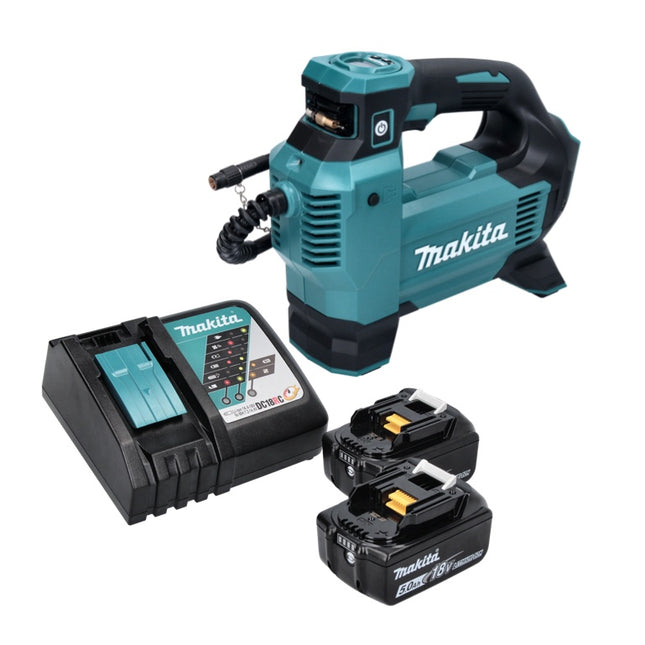 Makita DMP 181 RT akumulatorowa sprężarka 18 V 11,1 bar + 2x akumulator 5,0 Ah + ładowarka