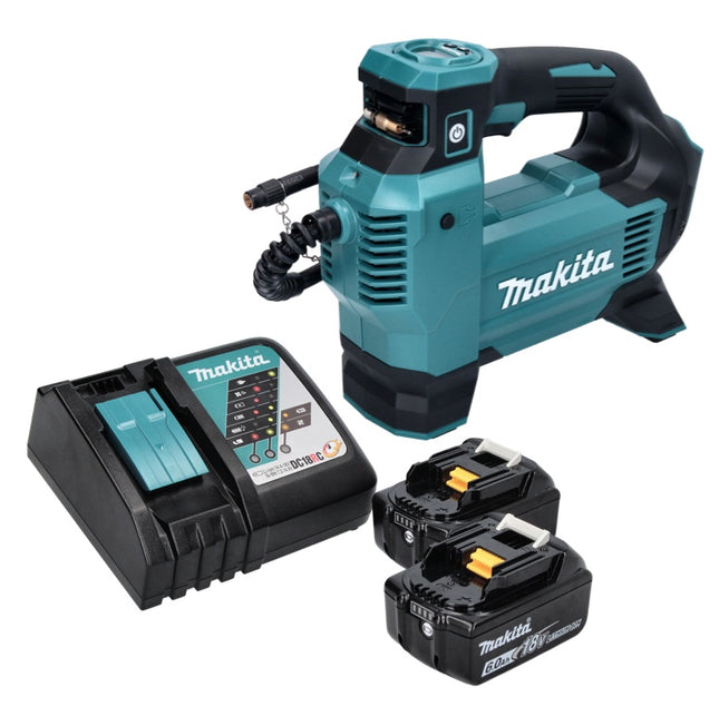 Makita DMP 181 RG akumulatorowa sprężarka 18 V 11,1 bar + 2x akumulator 6,0 Ah + ładowarka