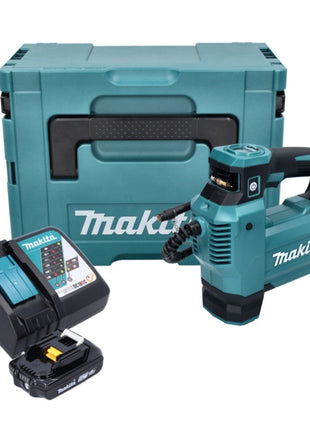 Compresor de batería Makita DMP 181 RA1J 18 V 11,1 bar + 1x batería 2,0 Ah + cargador + Makpac