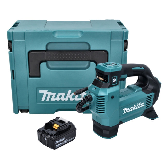 Makita DMP 181 G1J akumulatorowa sprężarka 18 V 11,1 bar + 1x akumulator 6,0 Ah + Makpac - bez ładowarki