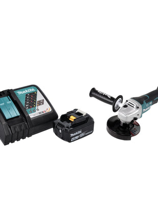 Makita DGA 517 RM1 akumulatorowa szlifierka kątowa 18 V 125 mm bezszczotkowa + 1x akumulator 4,0 Ah + ładowarka