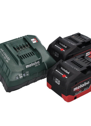 Desbrozadora de batería Metabo FSB 36-18 LTX BL 40 36 V (2x 18 V) bimando sin escobillas + 2x batería 8,0 Ah + cargador